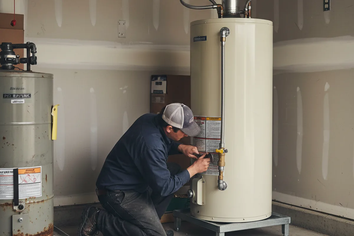 Water heater and shutoff valve replacement in Fedscreek